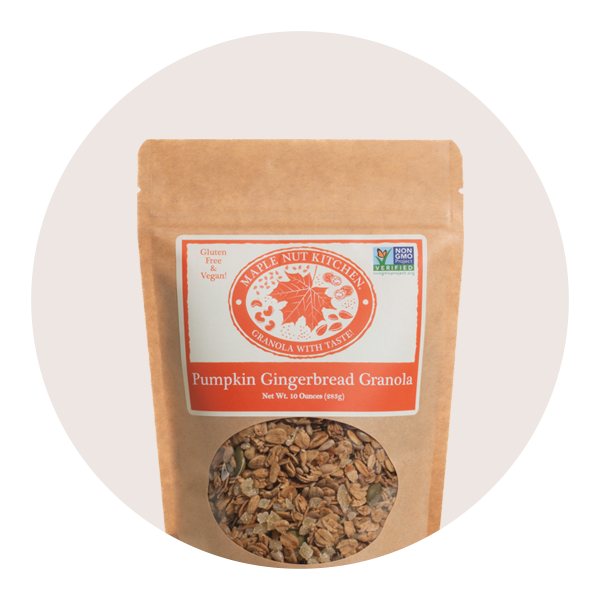 Pumpkin Gingerbread Granola (available September-March)